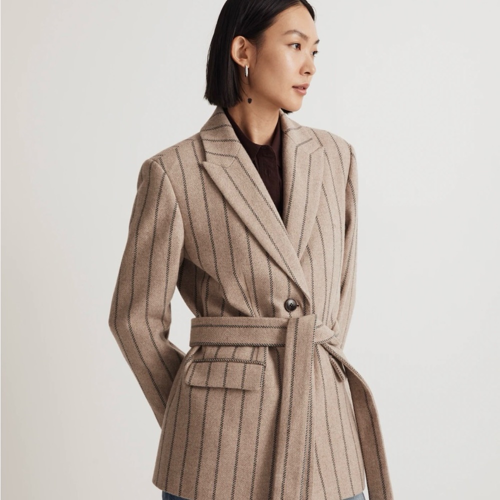 Madewell Bedford Oversized Belted Blazer